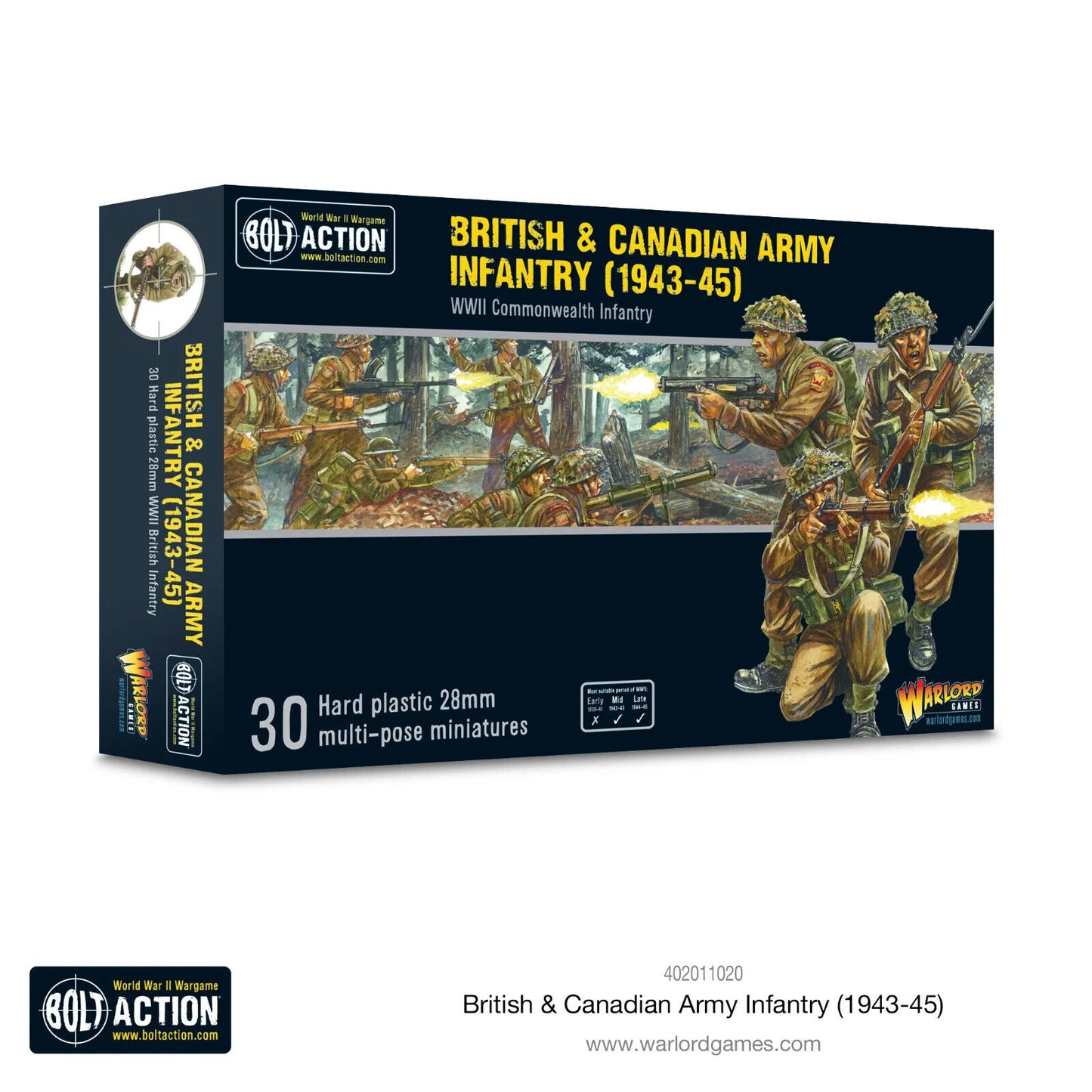 British And Canadian Army Infantry - Warlord Games Bolt Action Miniatures