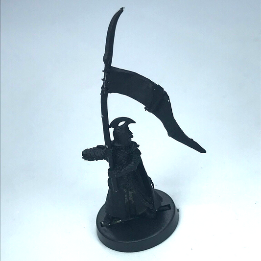 Metal Last Alliance Armoured Elf Standard Bearer -  Lord of the Rings X9439