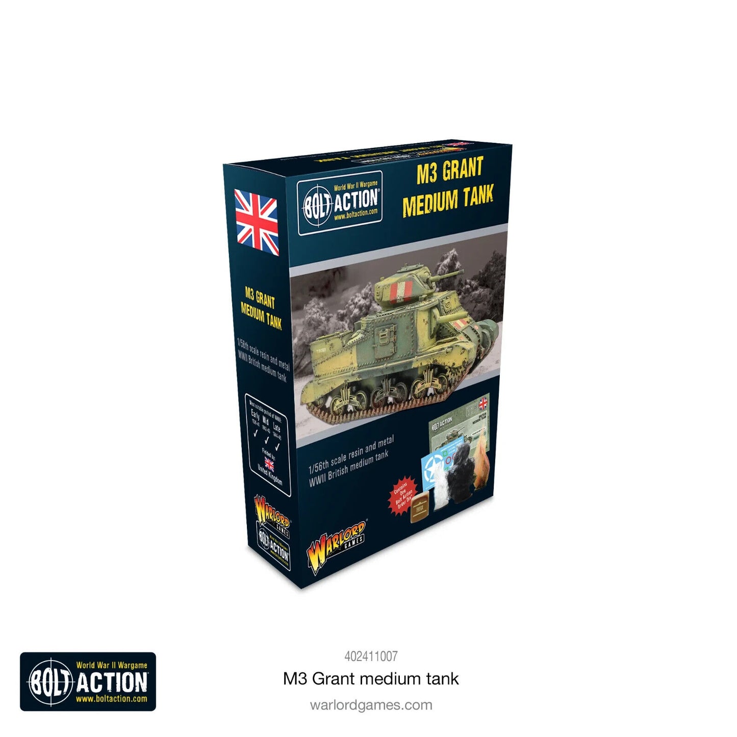 M3 Grant Medium Tank - Warlord Games Bolt Action Miniatures