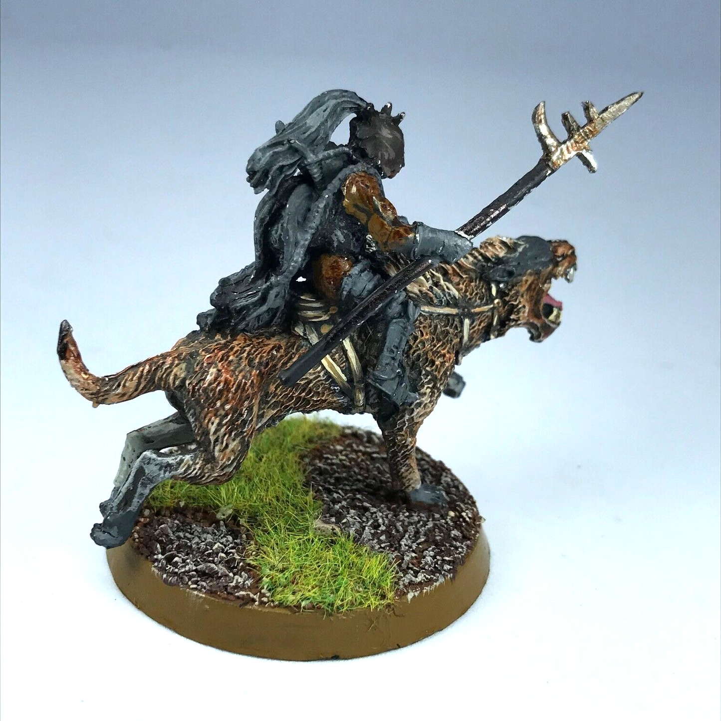 Metal Orc Warg Rider - Painted - Warhammer / Lord of the Rings C1906