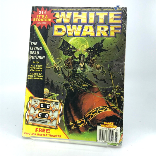 White Dwarf 211 Magazine - Poor Condition - Warhammer Fantasy 40,000 40K M439