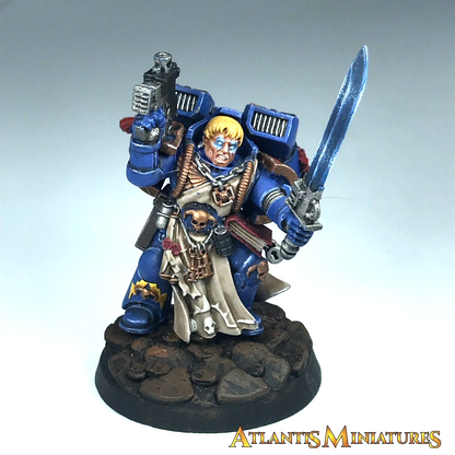 Custom Ultramarine Captain Space Marine - Painted - Warhammer 40K C109