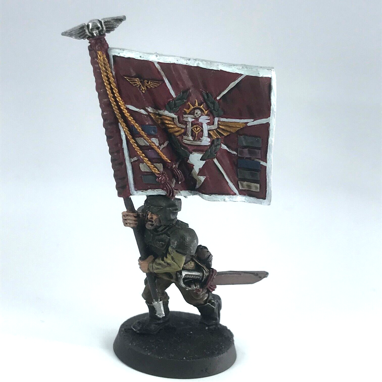 Cadian Standard Bearer Company HQ Imperial Guard - Warhammer 40K Metal X74