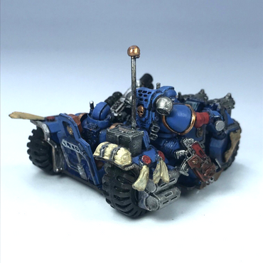 Classic Space Marine Attack Bike Ultramarine Vehicle Painted Warhammer 40K C3147