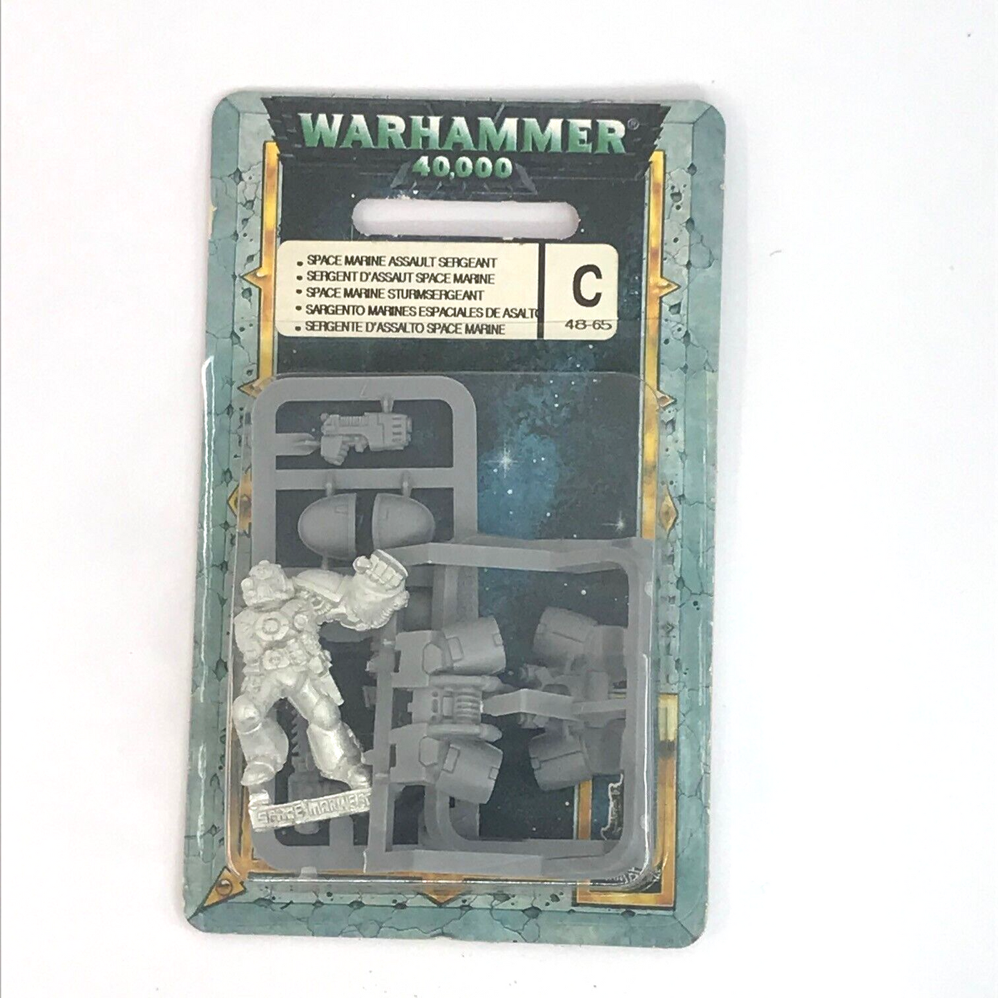 Classic Assault Sergeant Power Fist Space Marine Blister - Warhammer 40K C1144