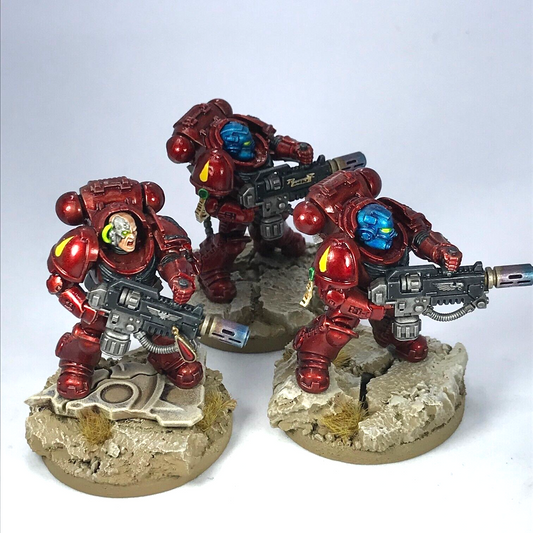 Space Marine Blood Angels Eradicators - Painted - Warhammer 40K C3516