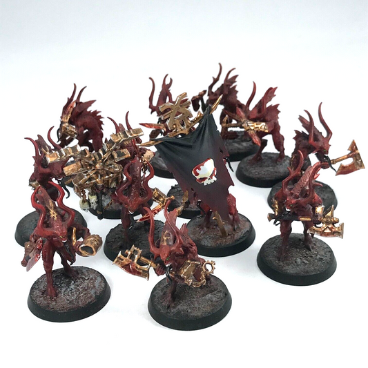 Custom Daemons Of Khorne Bloodletters Chaos - Warhammer Age of Sigmar C2503