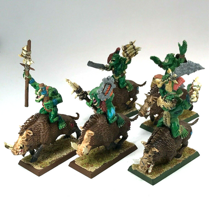 Savage Orc Boar Boyz Riders - Painted - Warhammer Fantasy C2436