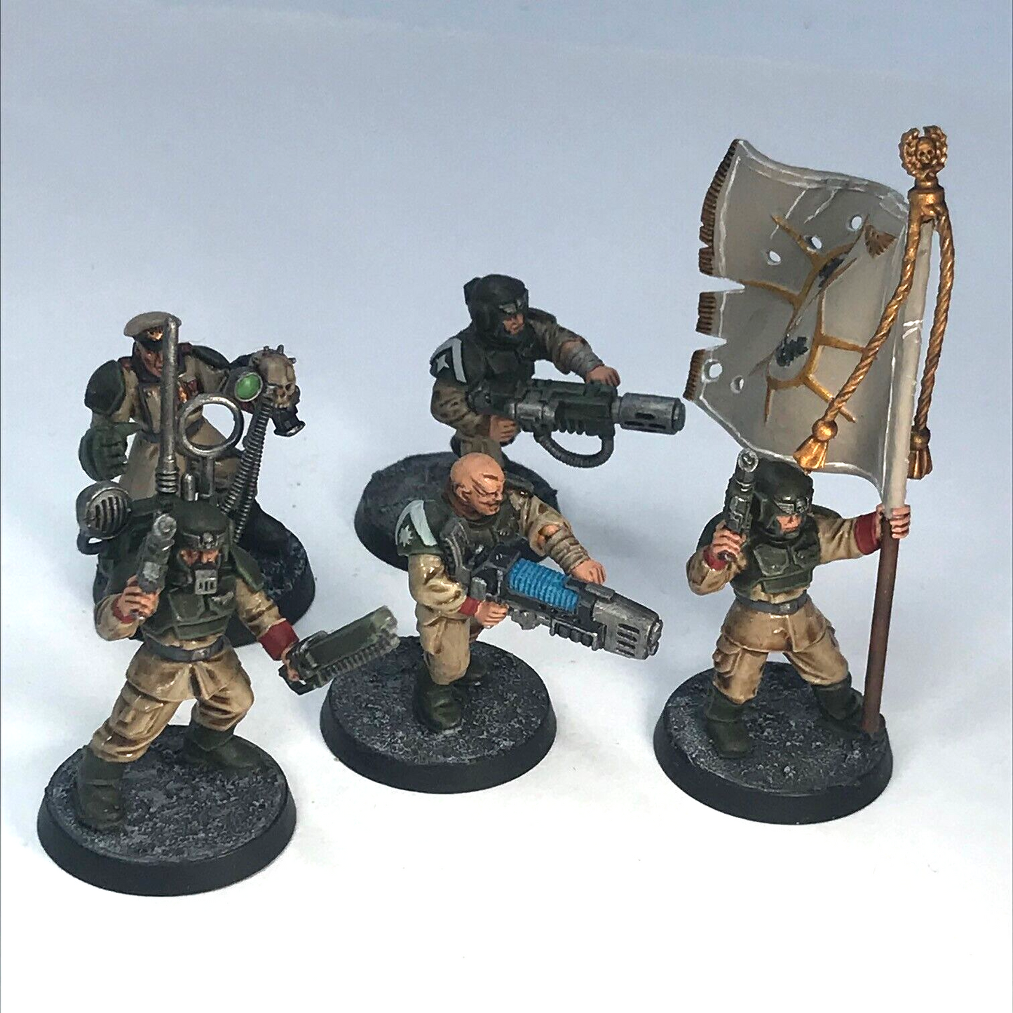 Imperial Guard Cadian Company HQ Astra Militarum - Painted Warhammer 40K C3149