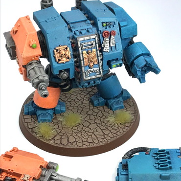 Space Marine Dreadnought Multiple Weapons - Painted - Warhammer 40K C2583