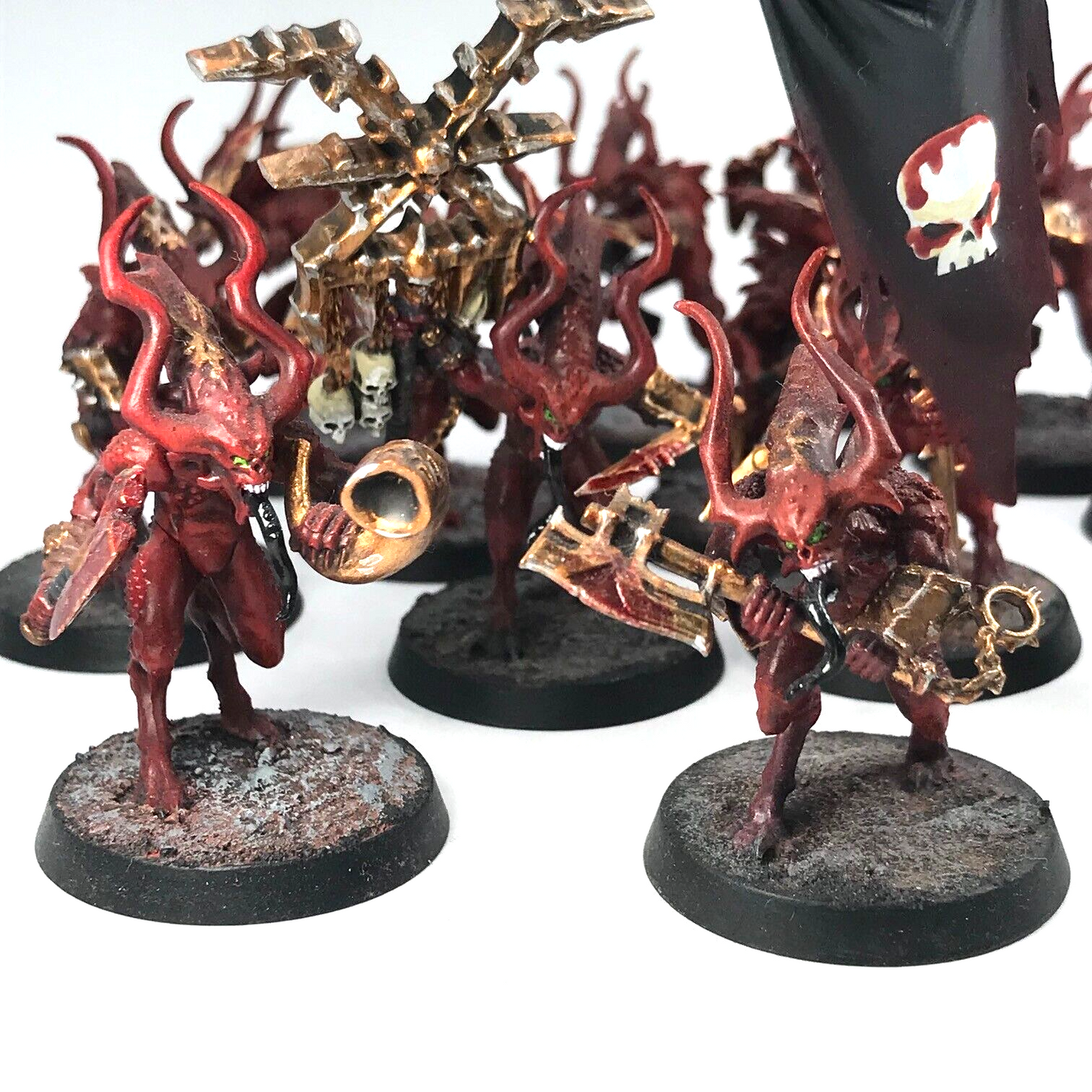 Custom Daemons Of Khorne Bloodletters Chaos - Warhammer Age of Sigmar C2503