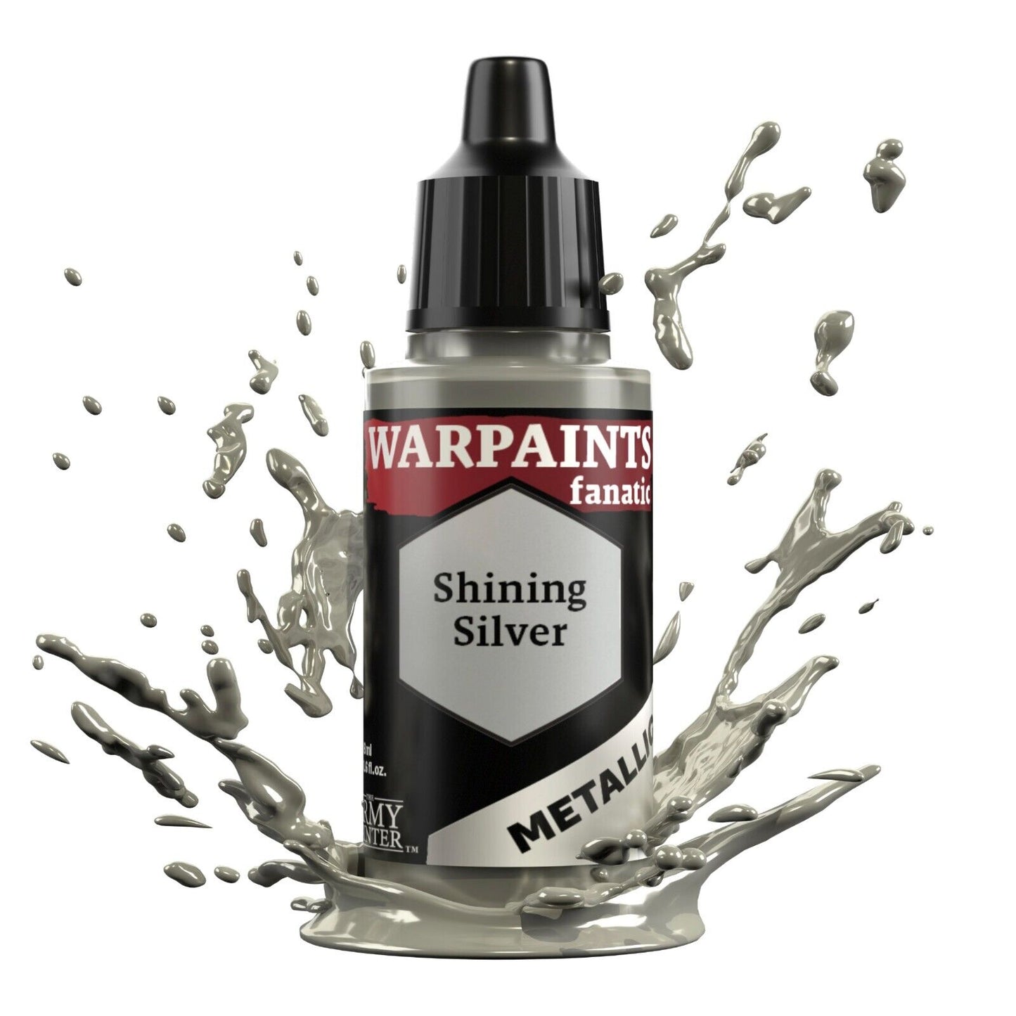 Shining Silver Paint - Warpaints Fanatic Metallic 18ml - The Army Painter