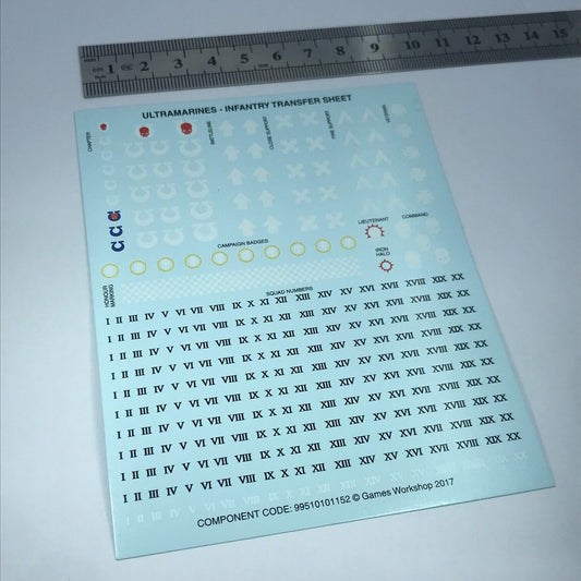 Classic Space Marine Infantry Squad Transfer - Warhammer 40K T9