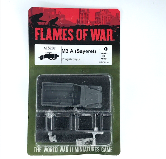 Israel M3 A Halftrack Vehicle - Blister - Unpainted - Flames of War C1316