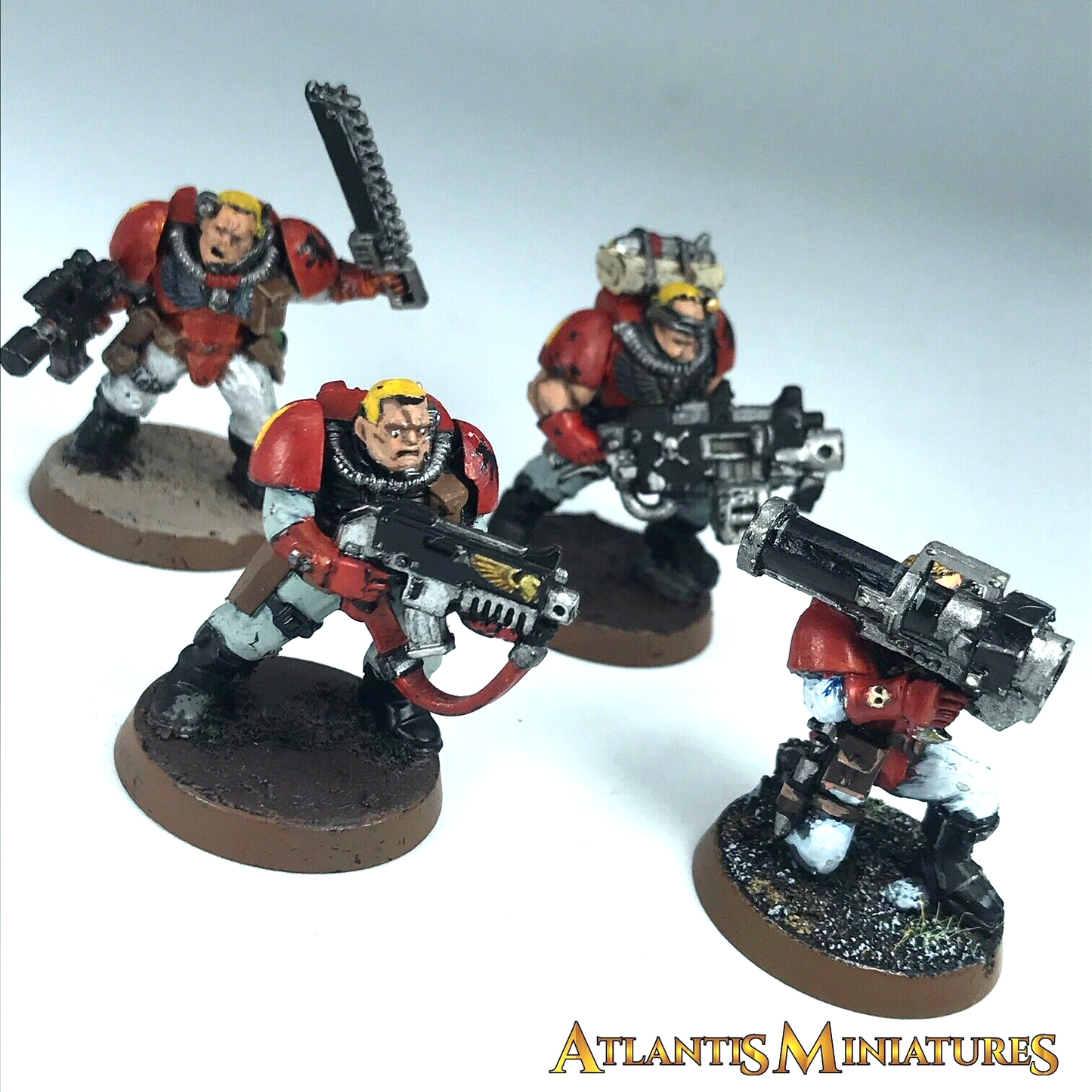 Painted Blood Angel Scout Squad Space Marine - Warhammer 40K C534