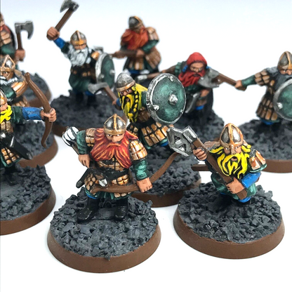 Dwarf Warriors LOTR - Painted - Warhammer / Lord of the Rings C3263