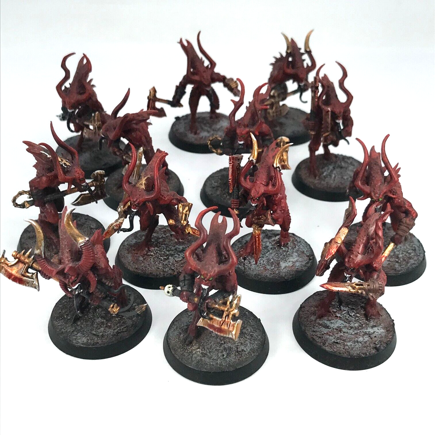 Custom Daemons Of Khorne Bloodletters Chaos - Warhammer Age of Sigmar C2502