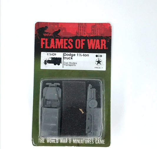 WW2 Allied USA Dodge 1/2 Ton Trucks - Sealed Blister - Flames of War C1281