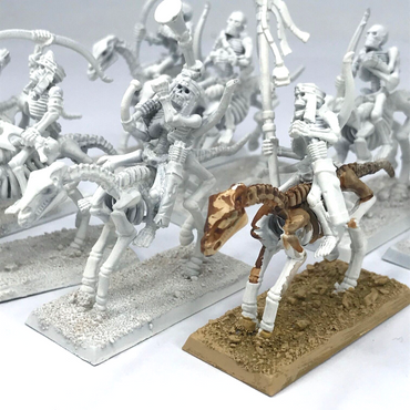 Skeleton Cavalry Tomb Kings - Undercoated, Based - Warhammer Fantasy C2688