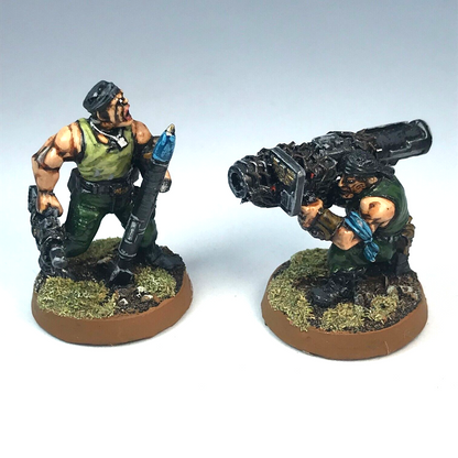 Catachan Rocket Launcher Team Imperial Guard - Painted - Warhammer 40K X986