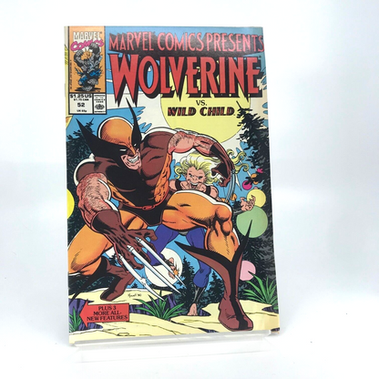 Wolverine vs Wild Child Issue 52 - Marvel Comics Present D174