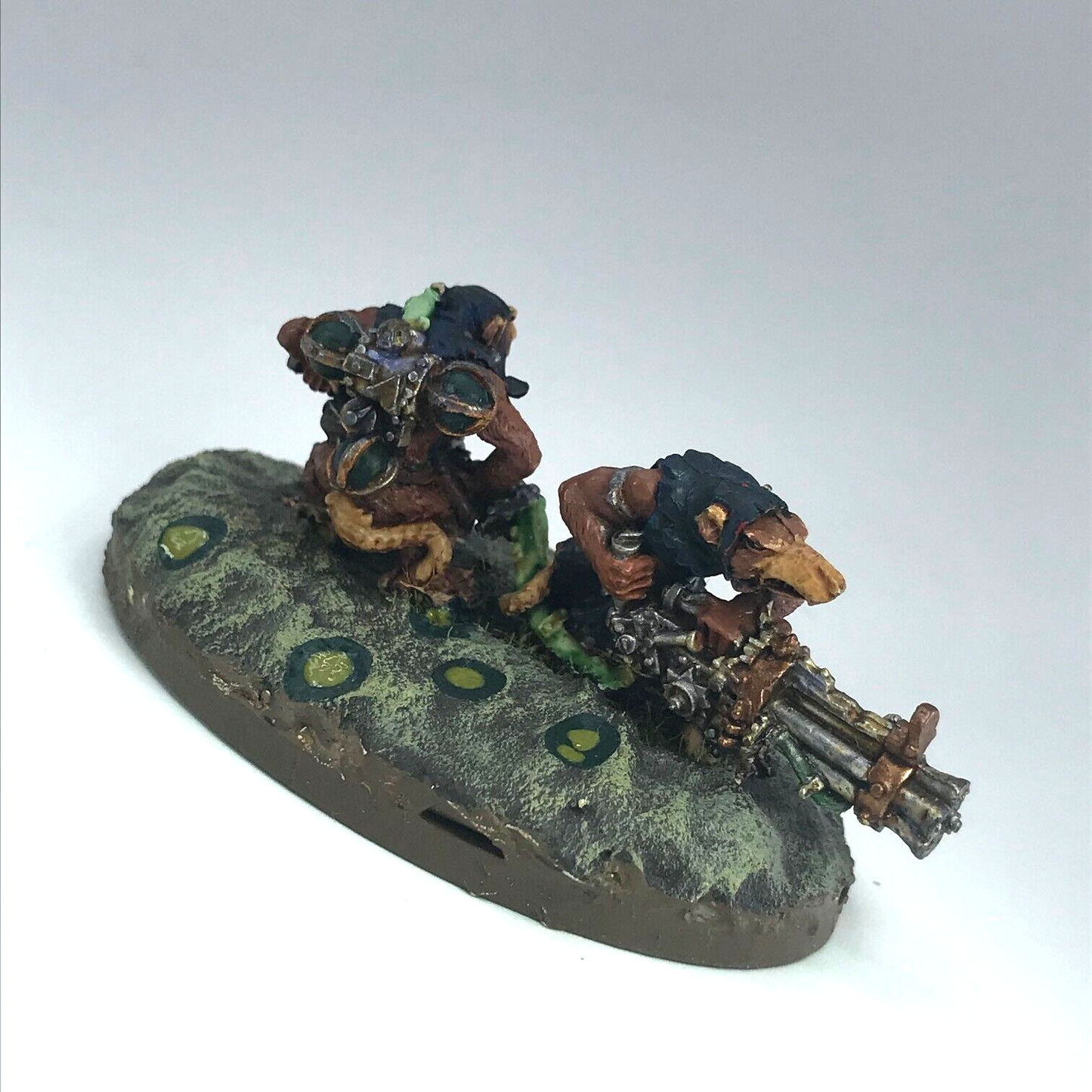 Skaven Ratling Gun Team - Warhammer Fantasy Games Workshop Painted Metal X15