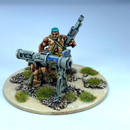 Imperial Guard Catachan Rocket Launcher Team - Painted - Warhammer 40K C68