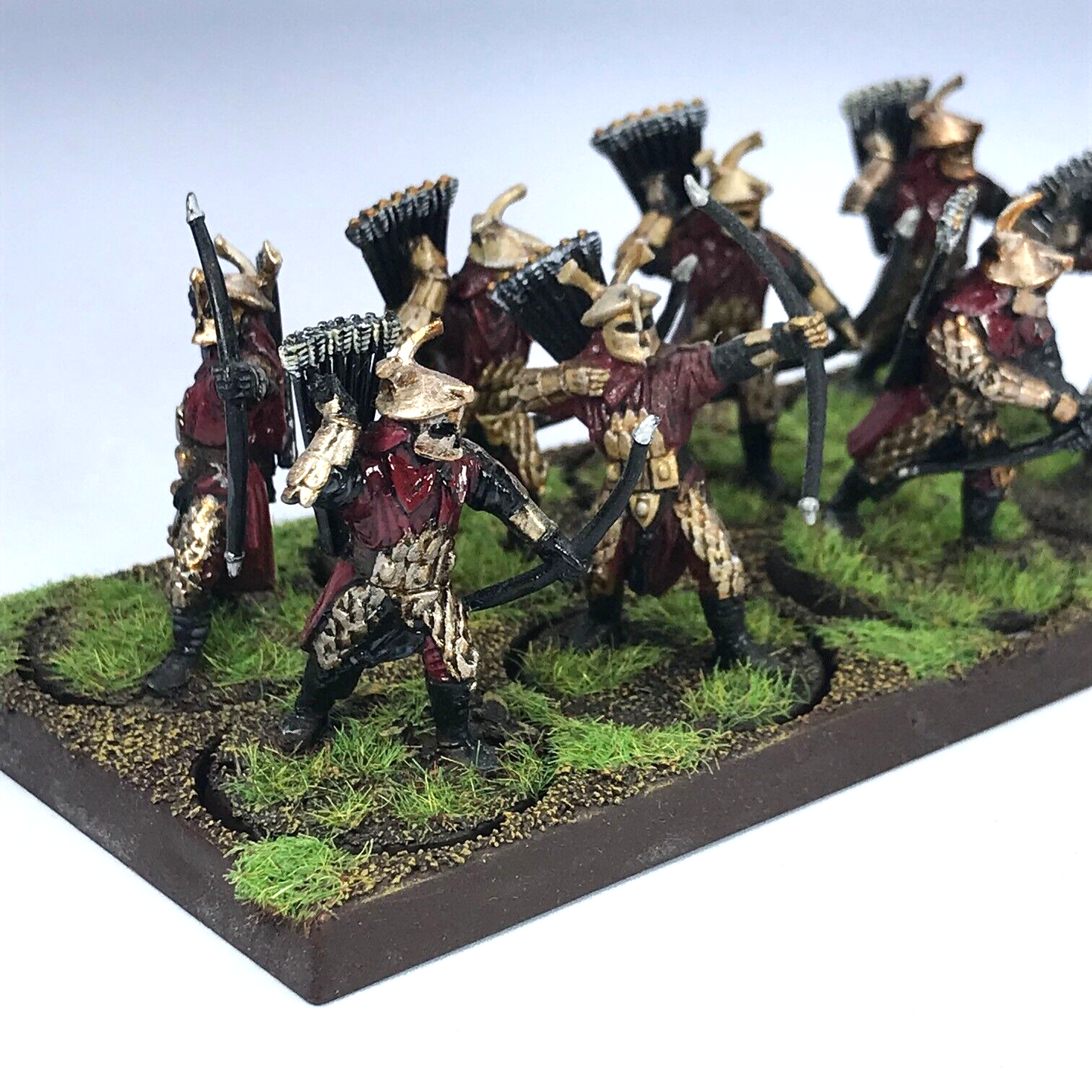 Easterling Archers & Tray LOTR - Warhammer / Lord of the Rings Painted C3883