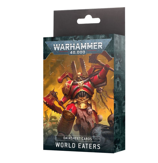 Pre-Order: World Eaters Datasheet Cards - Brand New - Warhammer 40K Games Workshop