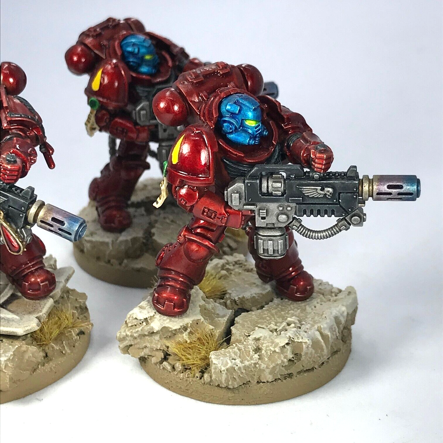 Space Marine Blood Angels Eradicators - Painted - Warhammer 40K C3516