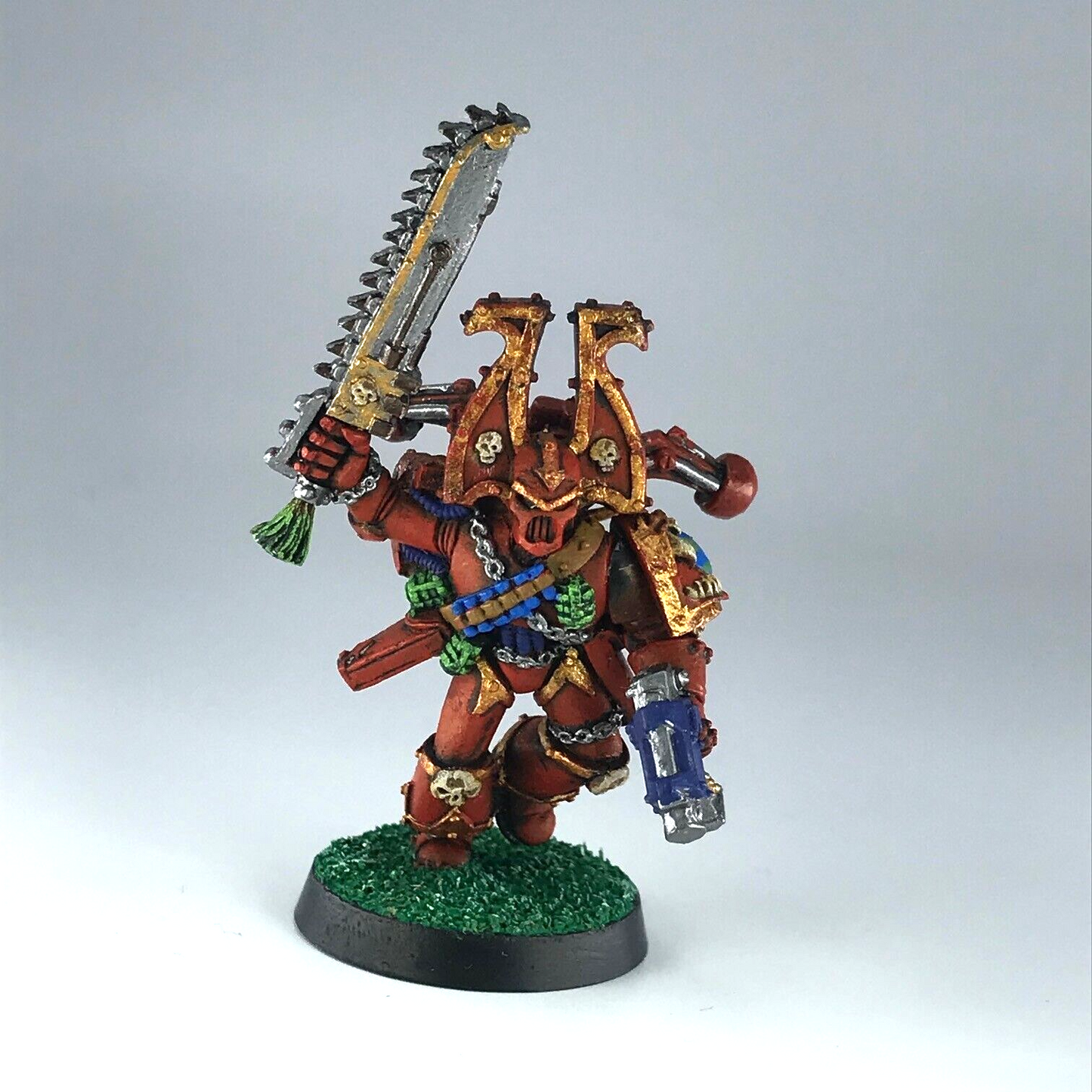 Khorne Beserker Champion Chaos Space Marines Warhammer 40K Painted Metal X10806