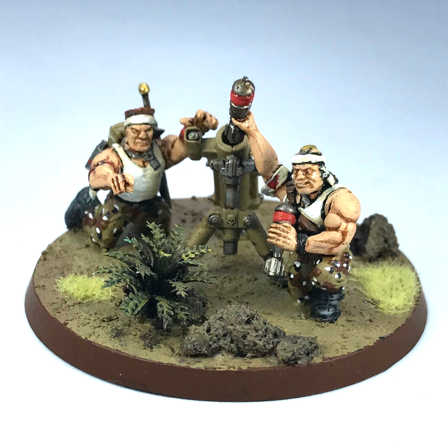 Catachan Mortar Team Imperial Guard - Painted - Warhammer 40K GW C3980