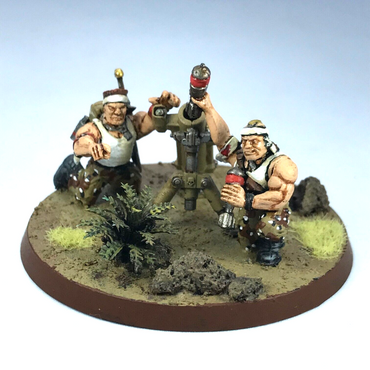 Catachan Mortar Team Imperial Guard - Painted - Warhammer 40K GW C3980