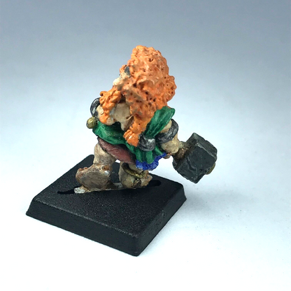 Classic Metal Dwarf Warrior with Hammer - Warhammer Citadel Fantasy X6517