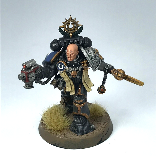 Deathwatch Ultramarine Chaplain Space Marine - Painted - Warhammer 40K X9390