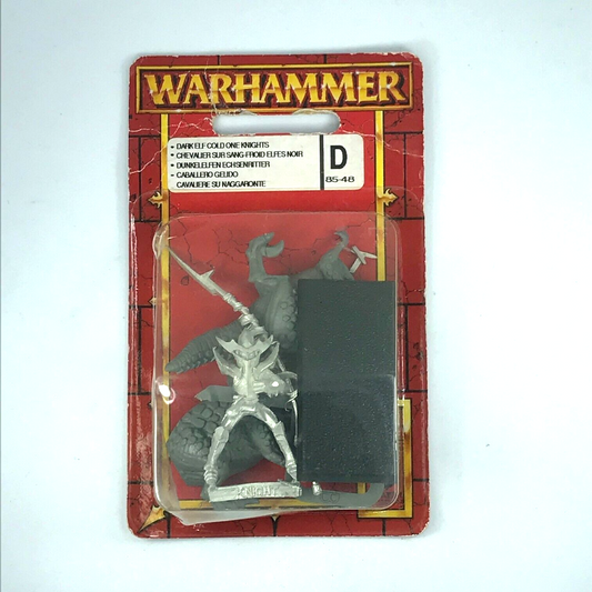 Metal Classic Dark Elves Elf Cold One Knight Blister - Warhammer Fantasy C186