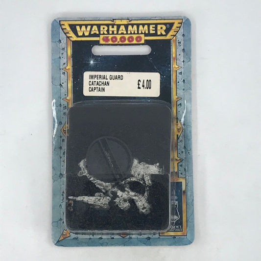 Metal Catachan Captain Command Imperial Guard Blister - Warhammer 40K C1223