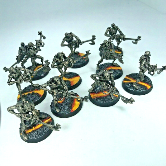 Necron Warrior Squad - Painted - Warhammer 40K C1290