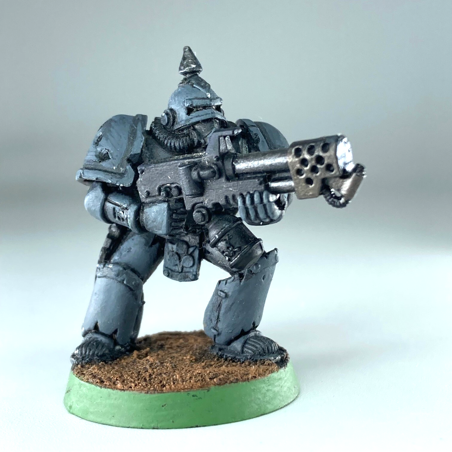Plague Marine with Flamer Death Guard Chaos - Warhammer 40k Part Metal