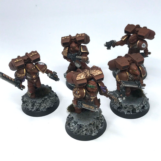 Blood Angel Space Marines Assault Marine Squad - Painted - Warhammer 40K C2541