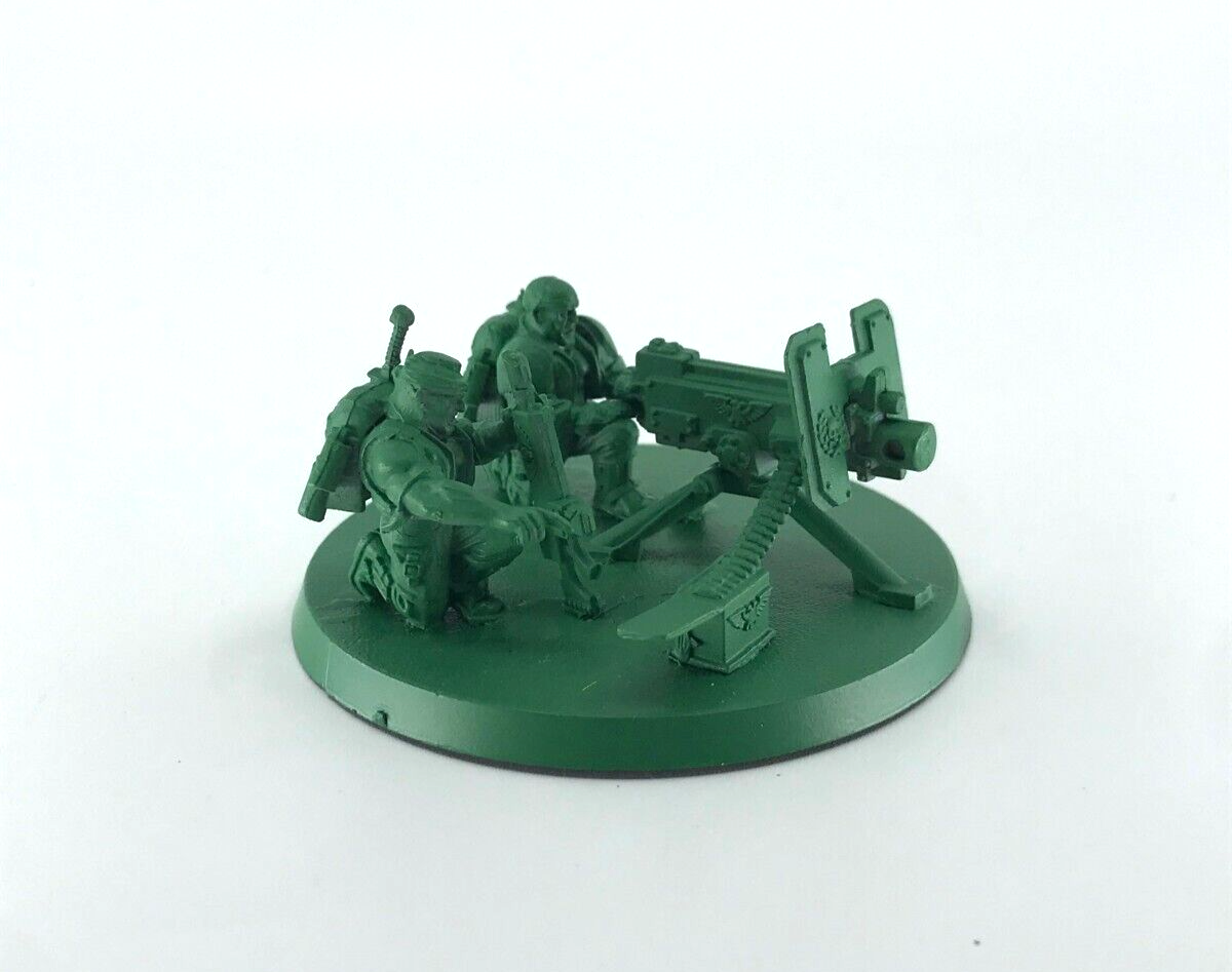 Cadian Heavy Bolter Team Imperial Guard - Painted - Warhammer 40K C1275