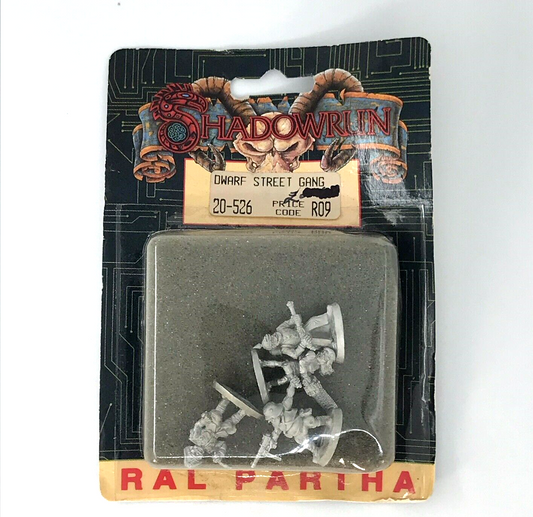 Ral Partha Dwarf Street Gang - Shadow Run Ral Partha - Damaged Blister C1698