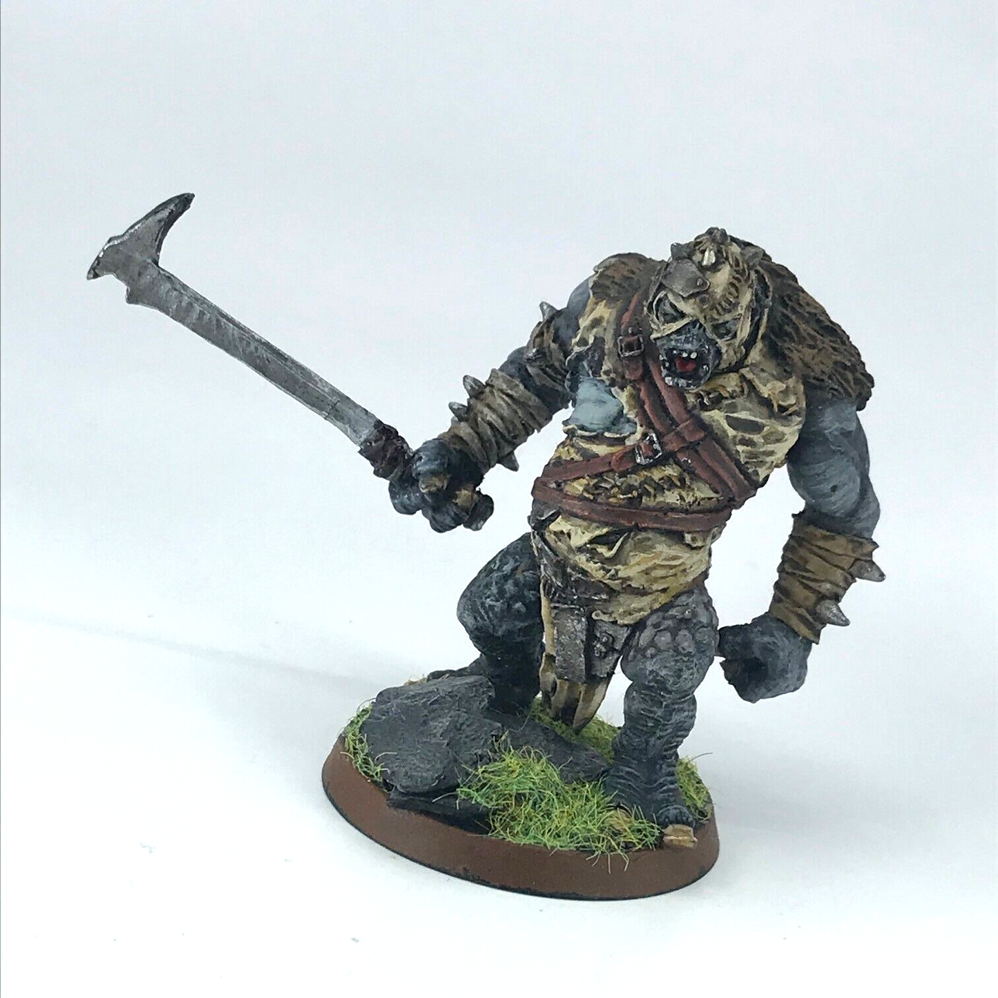 Hill Troll Chieftain Buhrdur - Sword Repaired Previously - LOTR Warhammer Metal