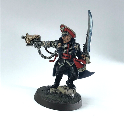 Commissar Imperial Guard Astra Militarum - Painted - Resin - Warhammer 40K X6127