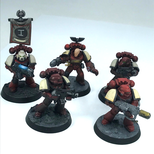 Blood Angel Squad Space Marines - Painted - Warhammer 40K C1423