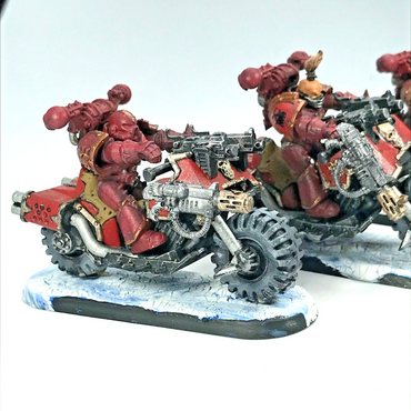 Khorne Attack Bike Squad Chaos Space Marines - Painted - Warhammer 40K C2463