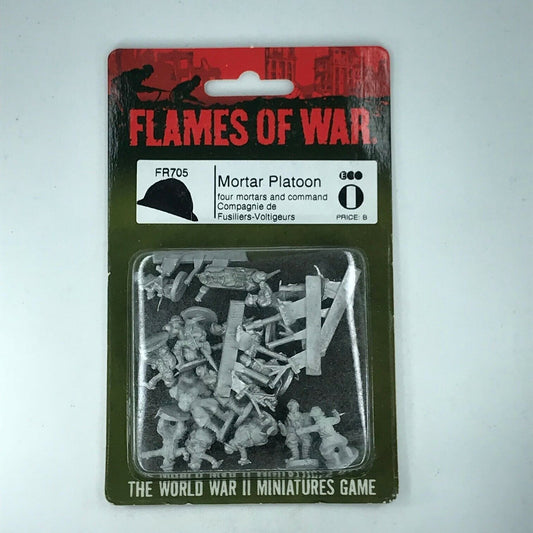 Metal French Mortar Platoon Blister WW2 - Flames of War C1422