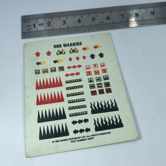 Classic Space Ork Warbike Transfer Sheet - Warhammer 40K T241