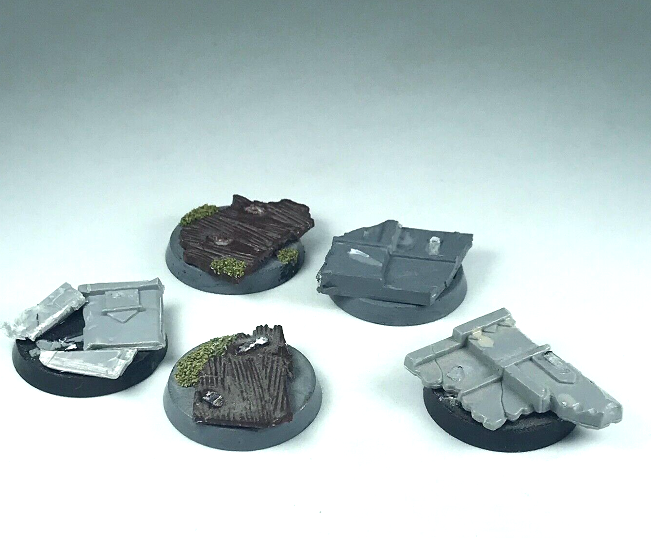 LOTR Minas Tirith / Osgiliath Custom Bases X5 - LOTR / Lord of the Rings X1772