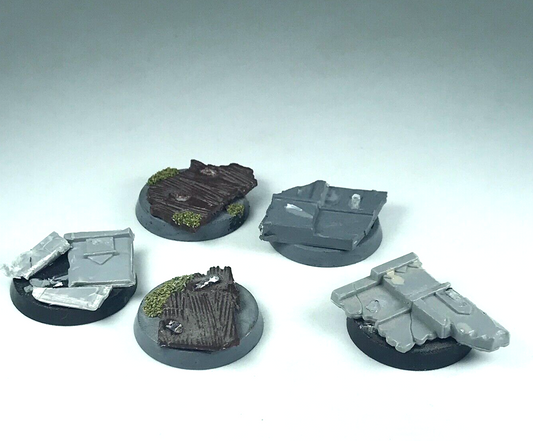 LOTR Minas Tirith / Osgiliath Custom Bases X5 - LOTR / Lord of the Rings X1772